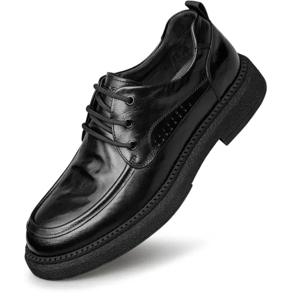 Mens Casual Derby Shoes  Genuine Leather Rubber Sole B33515 23 WinterBlack