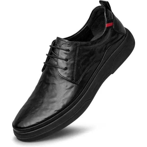 Mens Casual sneakers  Genuine Leather Rubber Nonslip Sole R3338523 WinterBlack