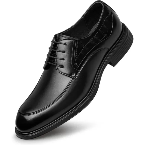 ZRO Mens Derby Leather Dress Shoes Laceup Closure BF1813 24 SpringBlack