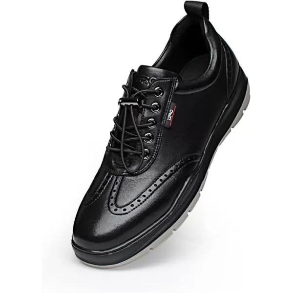 ZRO Mens R356 Toggle Laces Wingtip Fashion SneakersBlack