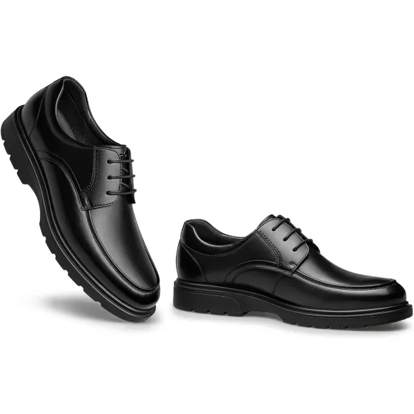 Mens Derby Shoes Simple Design Wide Dress Shoes D1318523 SpringBlack