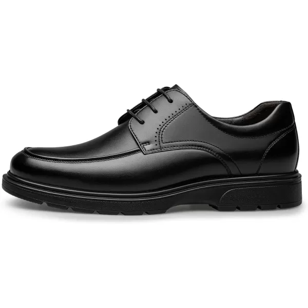 Mens Derby Shoes Simple Design Wide Dress Shoes D1318523 SpringBlack