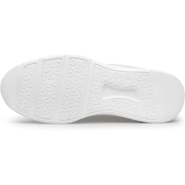Mens Sneakers Crocodile Pattern Genuine Leather Cowhide Thick Sole NonTied Shoe Strap 22 AutumnWhite