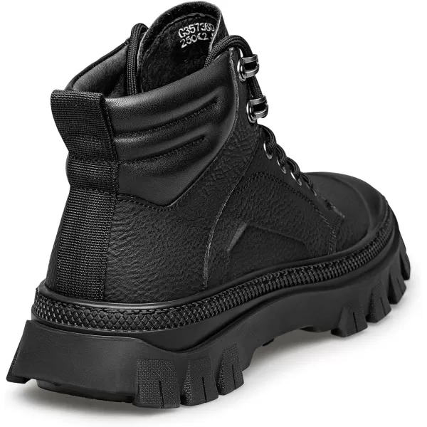 ZRO Mens Fashionable HighTraction Rubber Sole Insulated Boots  Laceup Closure G35736D 23 WinterBlack