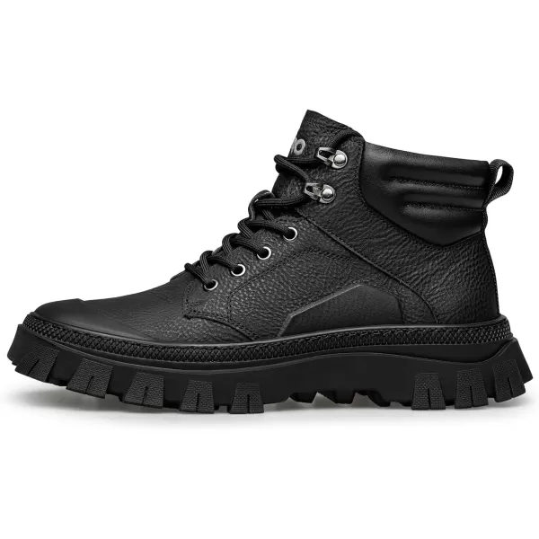 ZRO Mens Fashionable HighTraction Rubber Sole Insulated Boots  Laceup Closure G35736D 23 WinterBlack