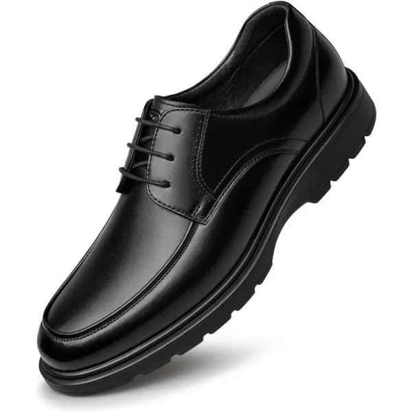 Mens Derby Shoes Simple Design Wide Dress Shoes D1318523 SpringBlack