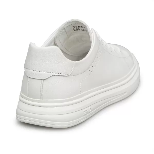 Mens fashion sneakers simple Casual leather shoes for men S13091 23 SpringWhite