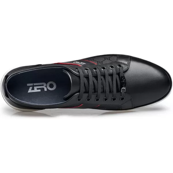 ZRO Mens Plain Toe Casual Fashion SneakersBlack