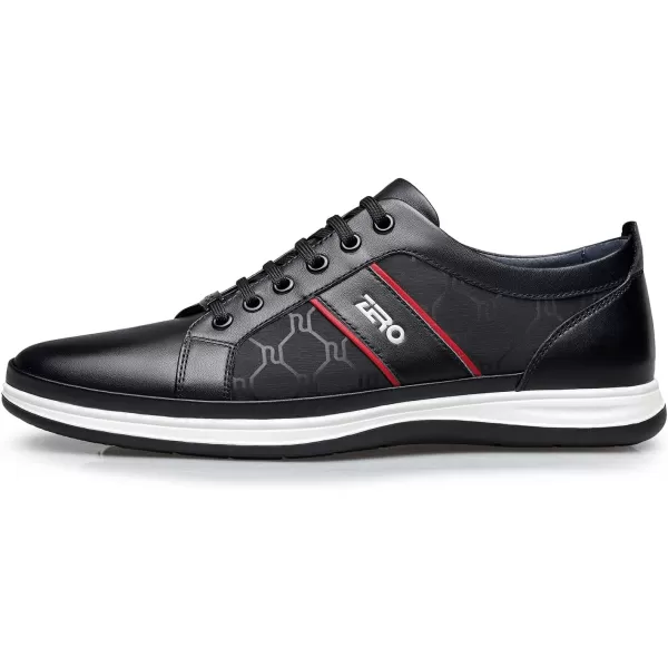 ZRO Mens Plain Toe Casual Fashion SneakersBlack