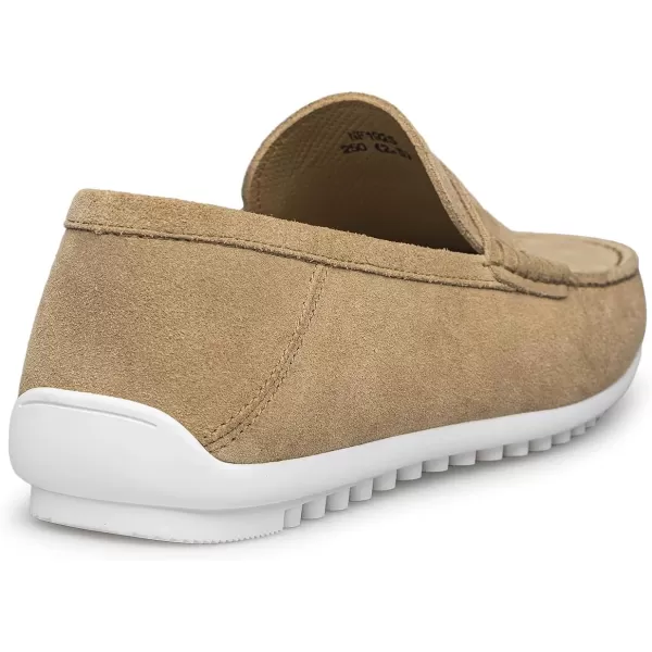 Mens Loafers Thick Sole Easy to Put on and take Off Laser Shoes NF1925 24 SpringBrown