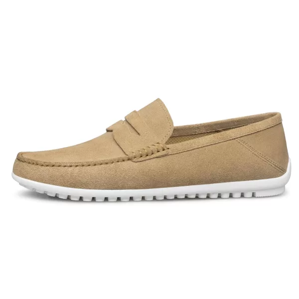 Mens Loafers Thick Sole Easy to Put on and take Off Laser Shoes NF1925 24 SpringBrown
