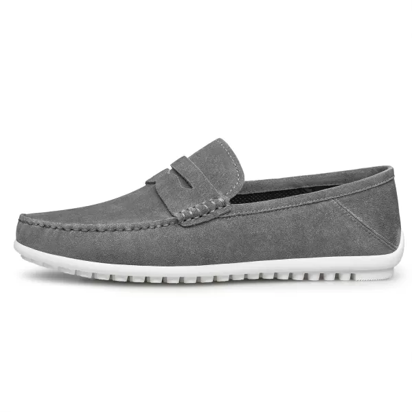 Mens Loafers Thick Sole Easy to Put on and take Off Laser Shoes NF1925 24 SpringGrey