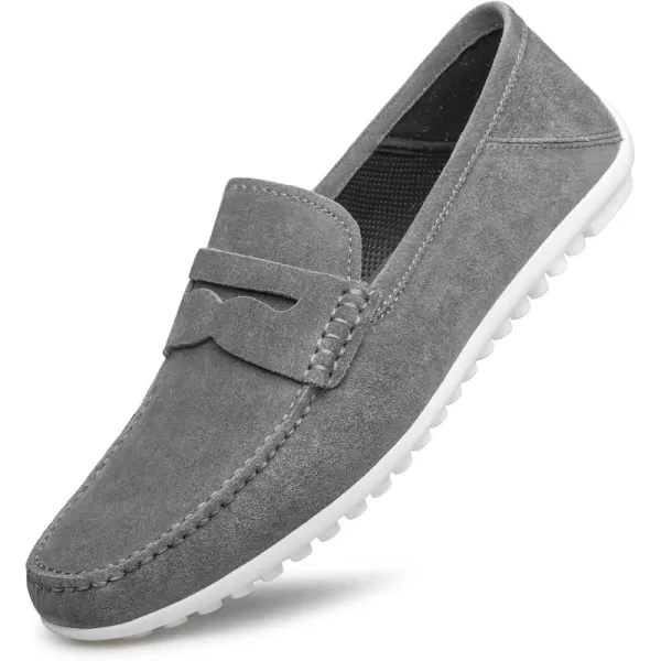 Mens Loafers Thick Sole Easy to Put on and take Off Laser Shoes NF1925 24 SpringGrey