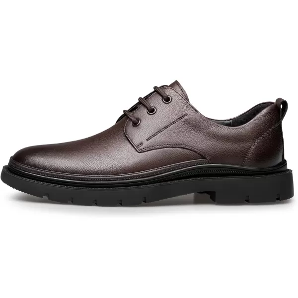 ZRO Mens D901 Plain Toe Classic Business OxfordsBrown