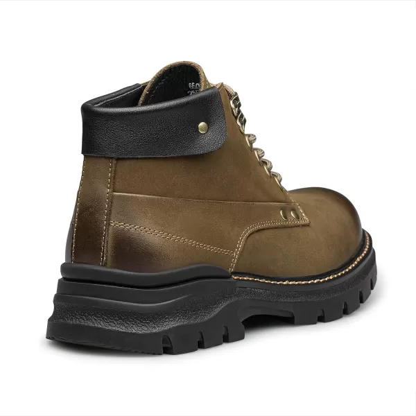 ZRO Mens Genuine Leather Boots with Thick Soles H35709D 23 WinterBrown