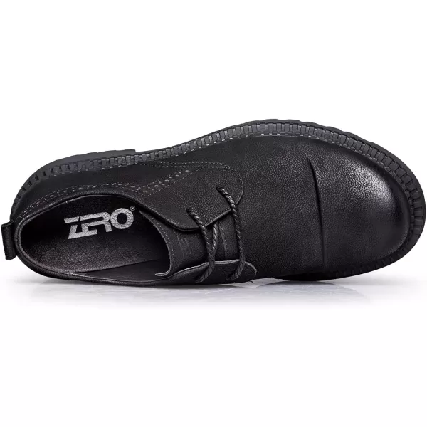ZRO Mens H151 Slip Resistant Casual Business OxfordsBlack