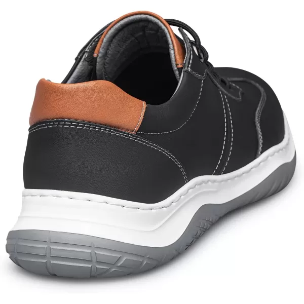 ZRO Mens casual sneakers leather fashion sneakers for men 22 modelBlack