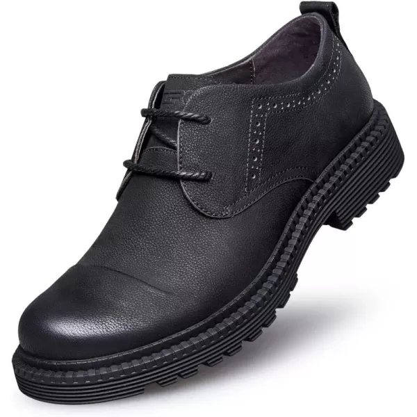 ZRO Mens H151 Slip Resistant Casual Business OxfordsBlack