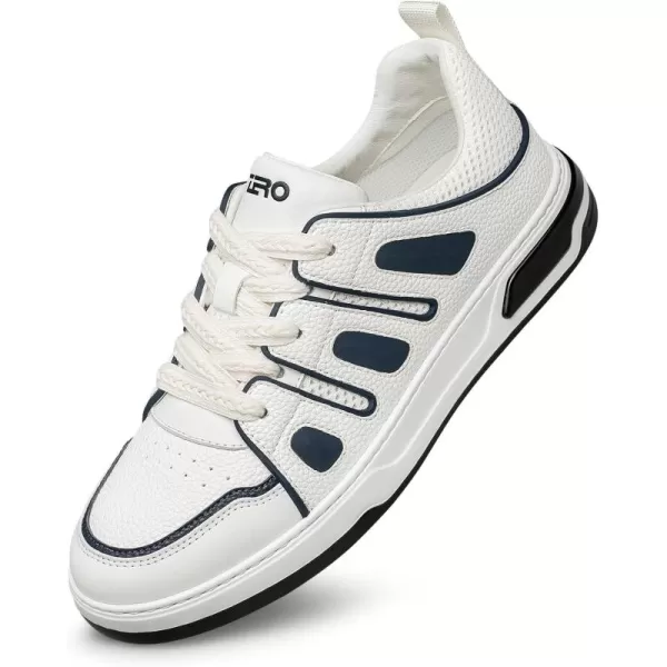 ZRO Mens Sneakers Fashion laceup Flat Leather Shoes for Men XSF1866 24 SpringBlue