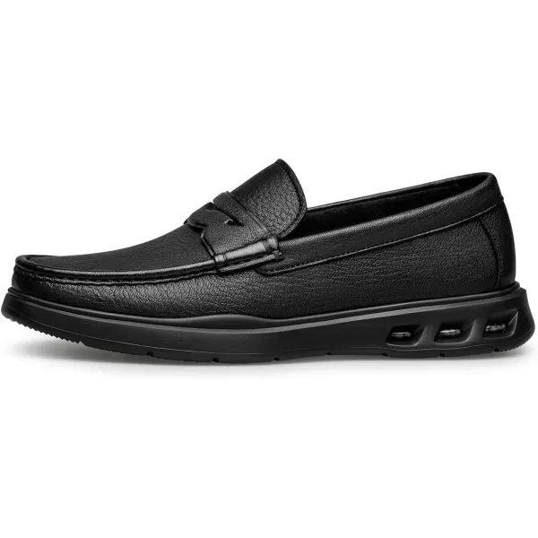 Loafer Mens Genuine Leather Soft Casual Wide XDF1859 24 SpringBlack