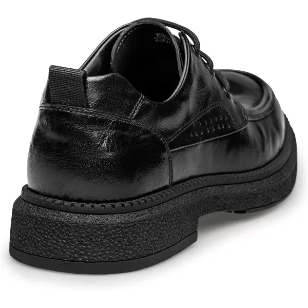 Mens Casual Derby Shoes  Genuine Leather Rubber Sole B33515 23 WinterBlack