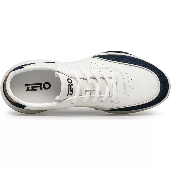 Mens Fashion Sneakers Genuine Leather Simple Design Walking Shoes YF1908 24 SpringBlue