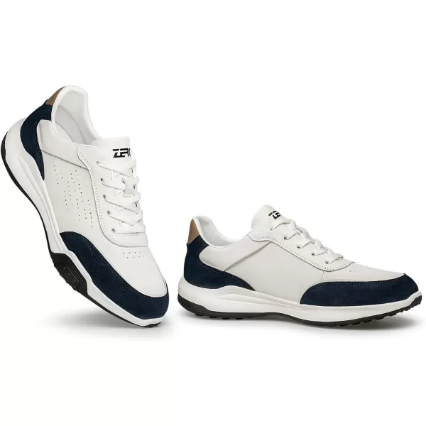 Mens Fashion Sneakers Genuine Leather Simple Design Walking Shoes YF1908 24 SpringBlue