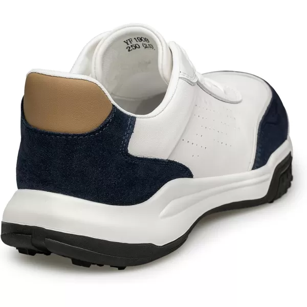 Mens Fashion Sneakers Genuine Leather Simple Design Walking Shoes YF1908 24 SpringBlue