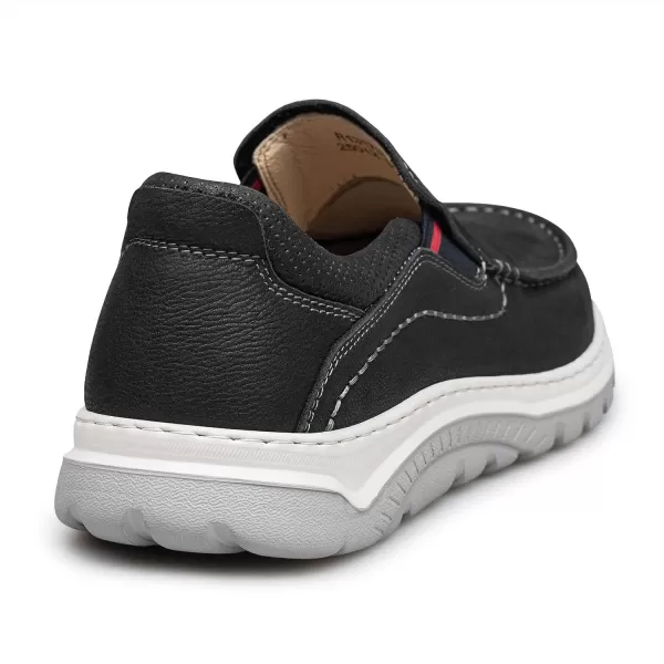 Mens Loafers ampamp Slipons Anti Slip Raised Sole Leather Shoes for Men R13173T23 SpringBlack