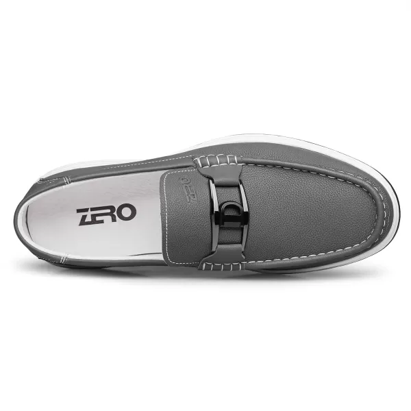 Mens Loafers ampamp Slipons Simple Design Fashion horesbi Leather Shoes for Men R1307823 SpringGrey