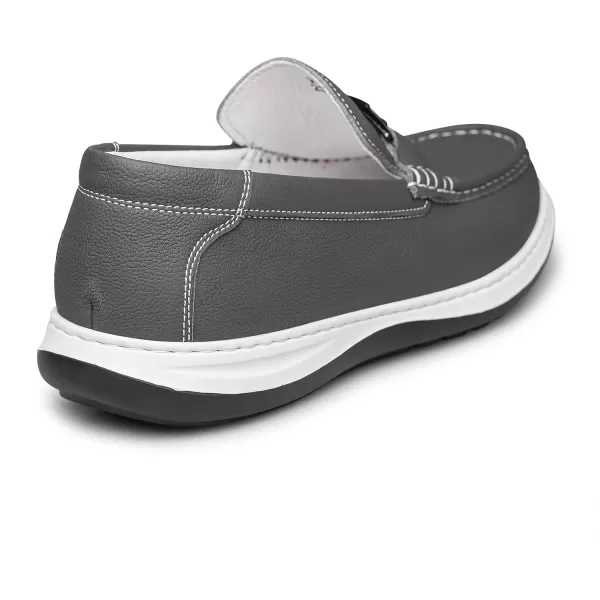 Mens Loafers ampamp Slipons Simple Design Fashion horesbi Leather Shoes for Men R1307823 SpringGrey