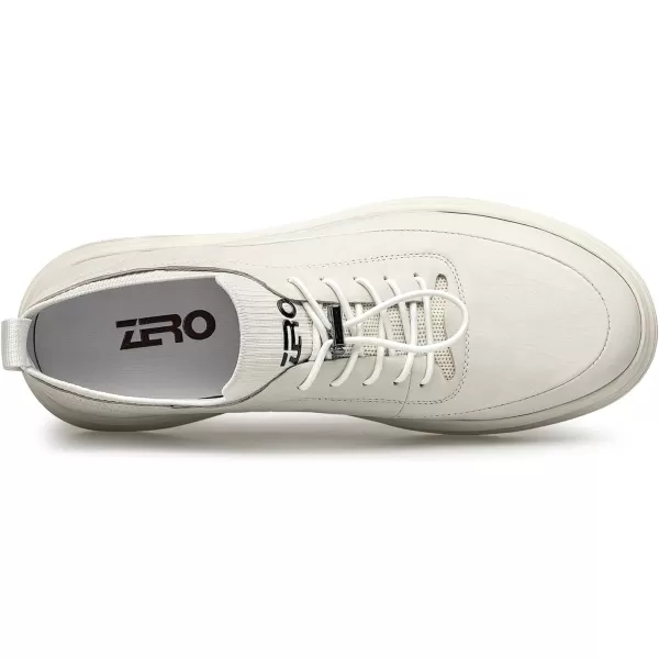 Mens Sneakers  Genuine Leather Walking Shoes R33580 23 WinterWhite