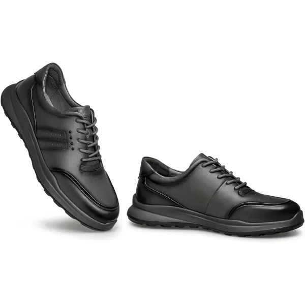 Mens fashion Sneakers Genuine Leather shoes for men R1223873WinterBlack