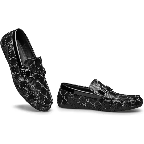 Mens loafers ampamp slipons Horsebit Crocodile grain genuine leather N1317823 SpringWhite