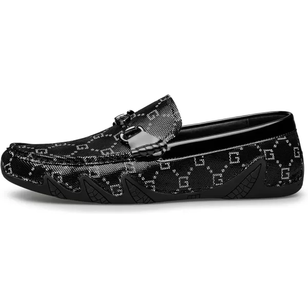 Mens loafers ampamp slipons Horsebit Crocodile grain genuine leather N1317823 SpringWhite