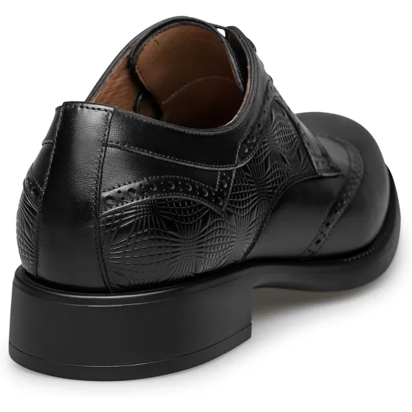 ZRO Mens Derby Dress Shoes Fashion Design Plain Toe XAF1871 24 SpringBlack