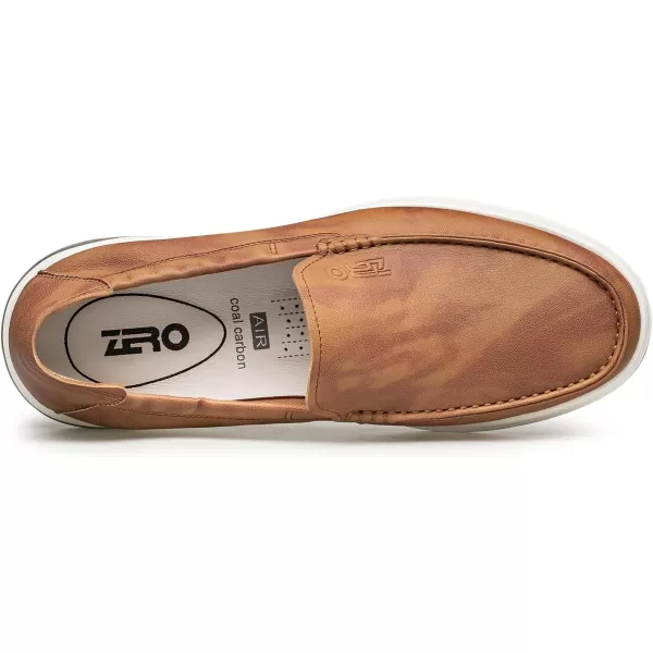 ZRO Mens Loafers ampamp Slipons Driving Wide Width Leather Shoes for Men XRF1829 24 SpringBrown