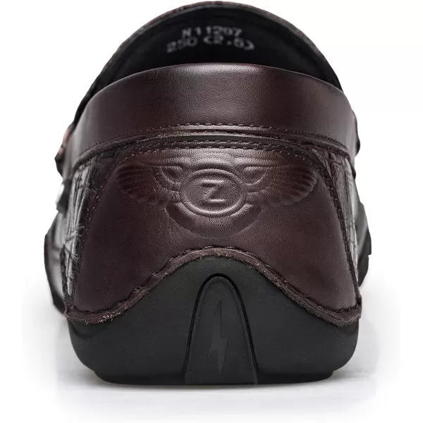 ZRO Mens N297 Fashion Driving Loafer Brown US 7