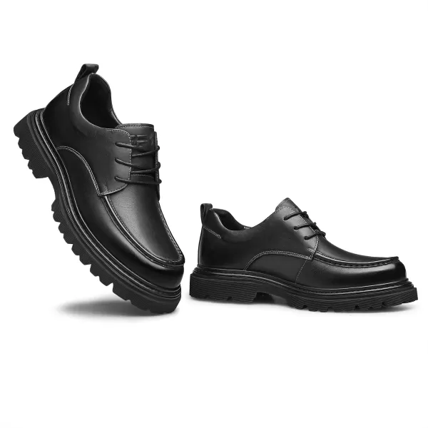 ZRO Mens dress sneakers Platform leather casual shoes for men G33601 23 WinterBlack