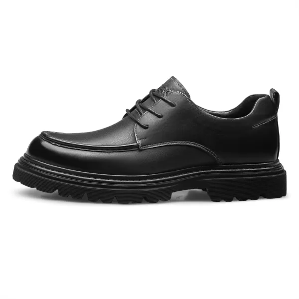 ZRO Mens dress sneakers Platform leather casual shoes for men G33601 23 WinterBlack