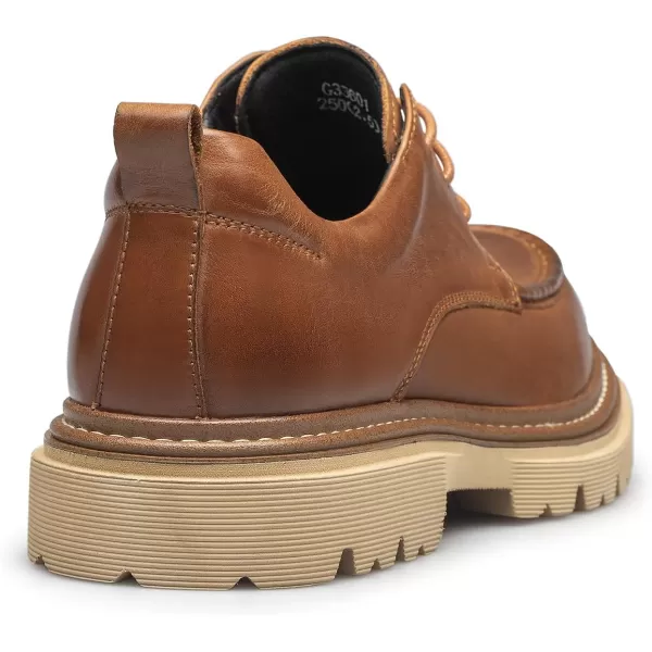 ZRO Mens dress sneakers Platform leather casual shoes for men G33601 23 WinterBrown