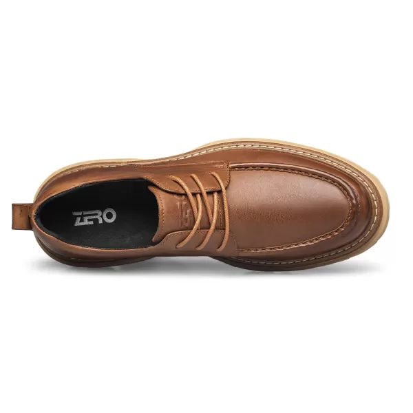 ZRO Mens dress sneakers Platform leather casual shoes for men G33601 23 WinterBrown