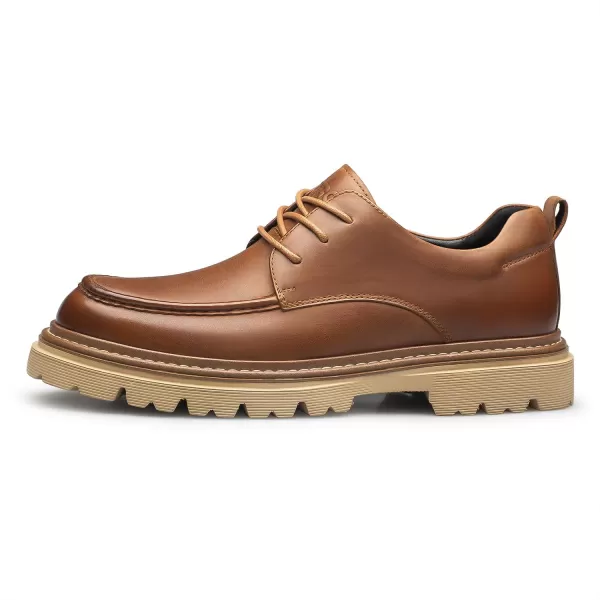 ZRO Mens dress sneakers Platform leather casual shoes for men G33601 23 WinterBrown