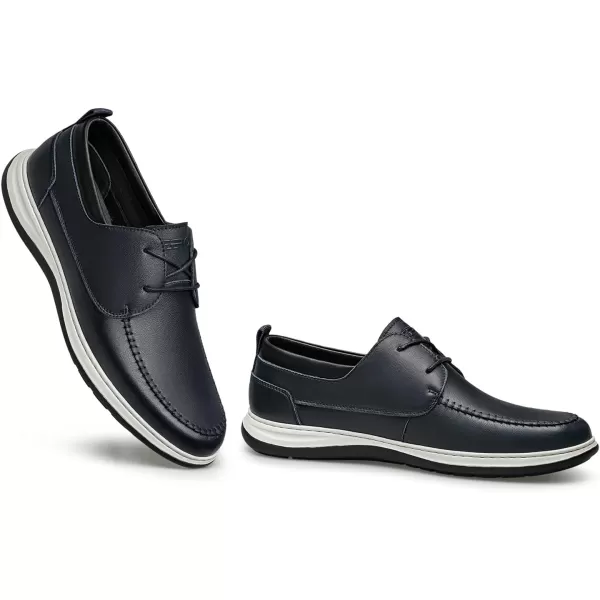 ZRO Mens fashion sneakers Soft calf leather Nonslip shoes for men R1308123 SpringNavy