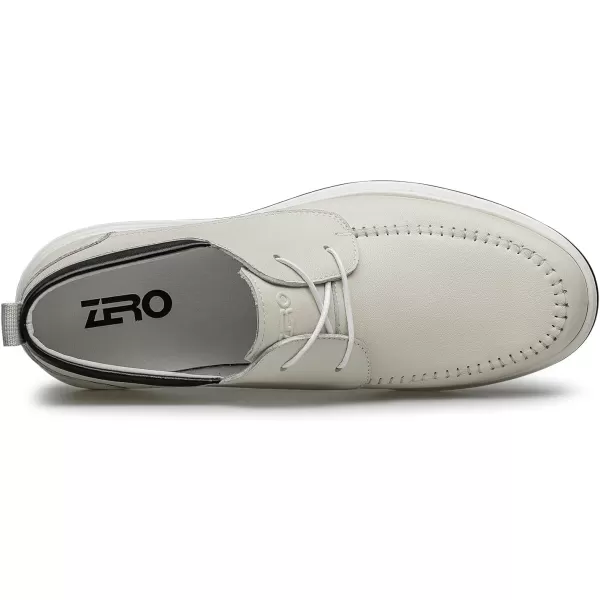 ZRO Mens fashion sneakers Soft calf leather Nonslip shoes for men R1308123 SpringWhite