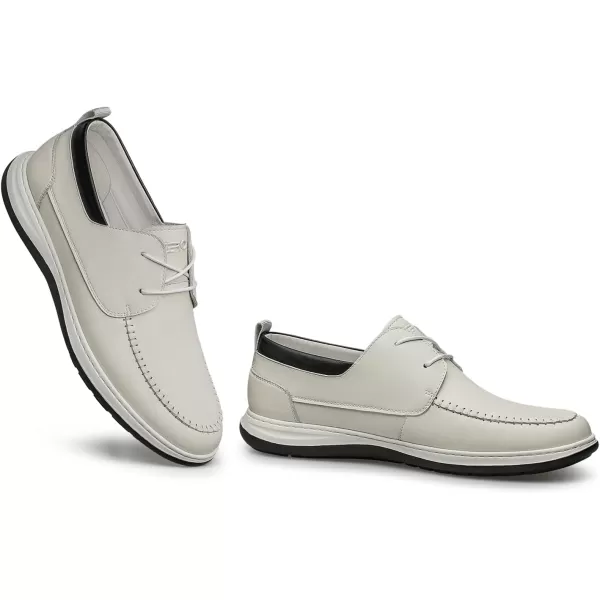 ZRO Mens fashion sneakers Soft calf leather Nonslip shoes for men R1308123 SpringWhite