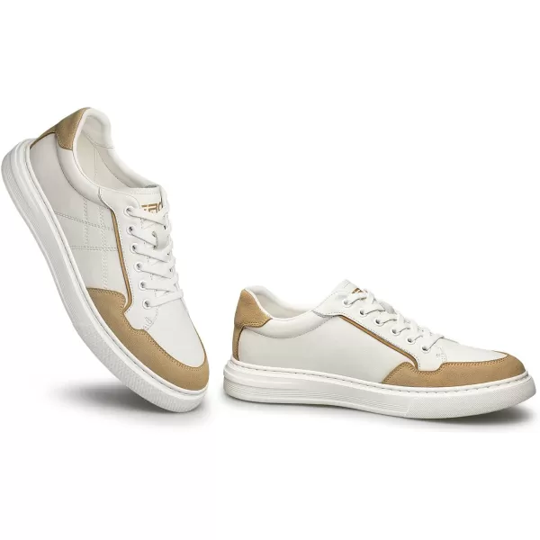 ZRO Mens fashion sneakers suede lace up leather shoes for men S1306723 SpringBrown