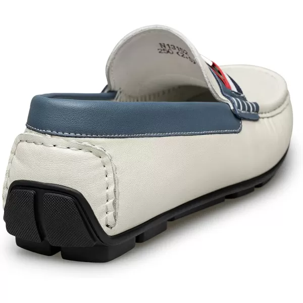 ZRO Mens loafers ampamp slipons casual wide width with Horsebit N1315223 SpringWhite