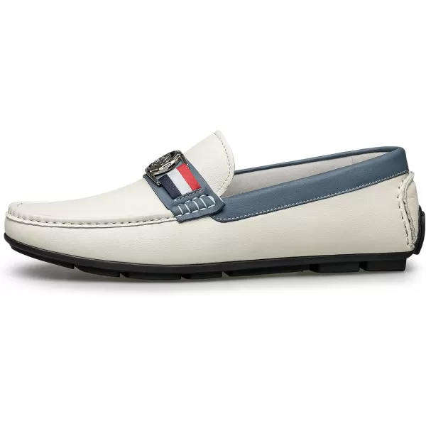 ZRO Mens loafers ampamp slipons casual wide width with Horsebit N1315223 SpringWhite