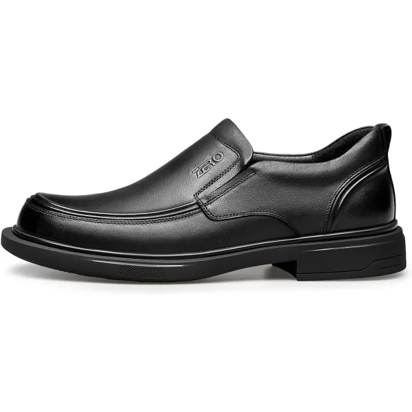 ZRO Slipon Mens Leather Shoes Vamp Loafer U tip B1223688T AutumnBlack